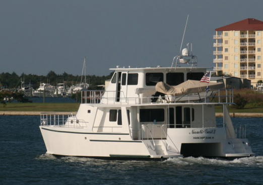 power catamaran pilothouse